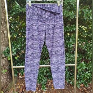 No Boundaries Women's Purple Striped Leggings Size Extra Large| Barely Worn